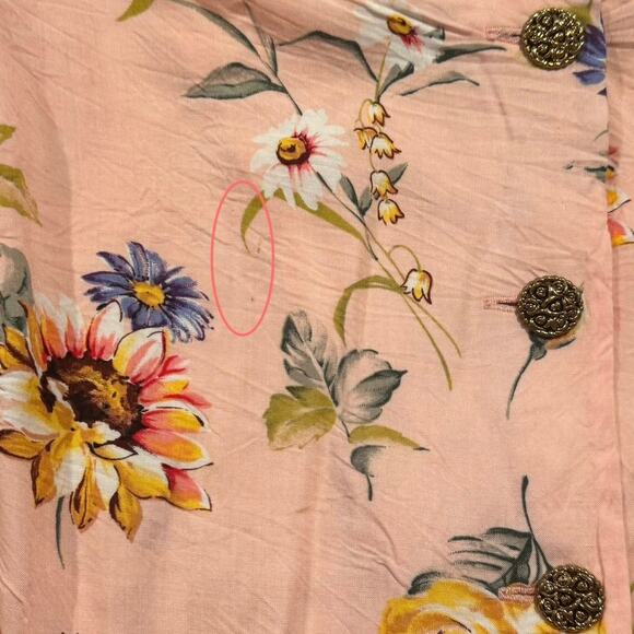 Vintage Top Floral Cottage Romantic Boho Shabby Chic Y2K Grandma Prairie 90s 18 - Picture 4 of 6